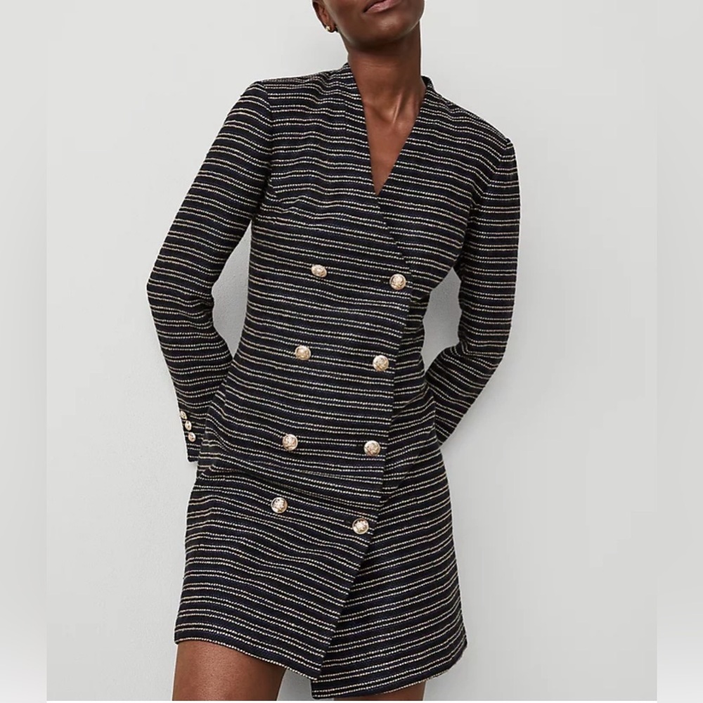 NWT Ann Taylor Double Breasted V-Neck Sheath Dress Sz 4 $124